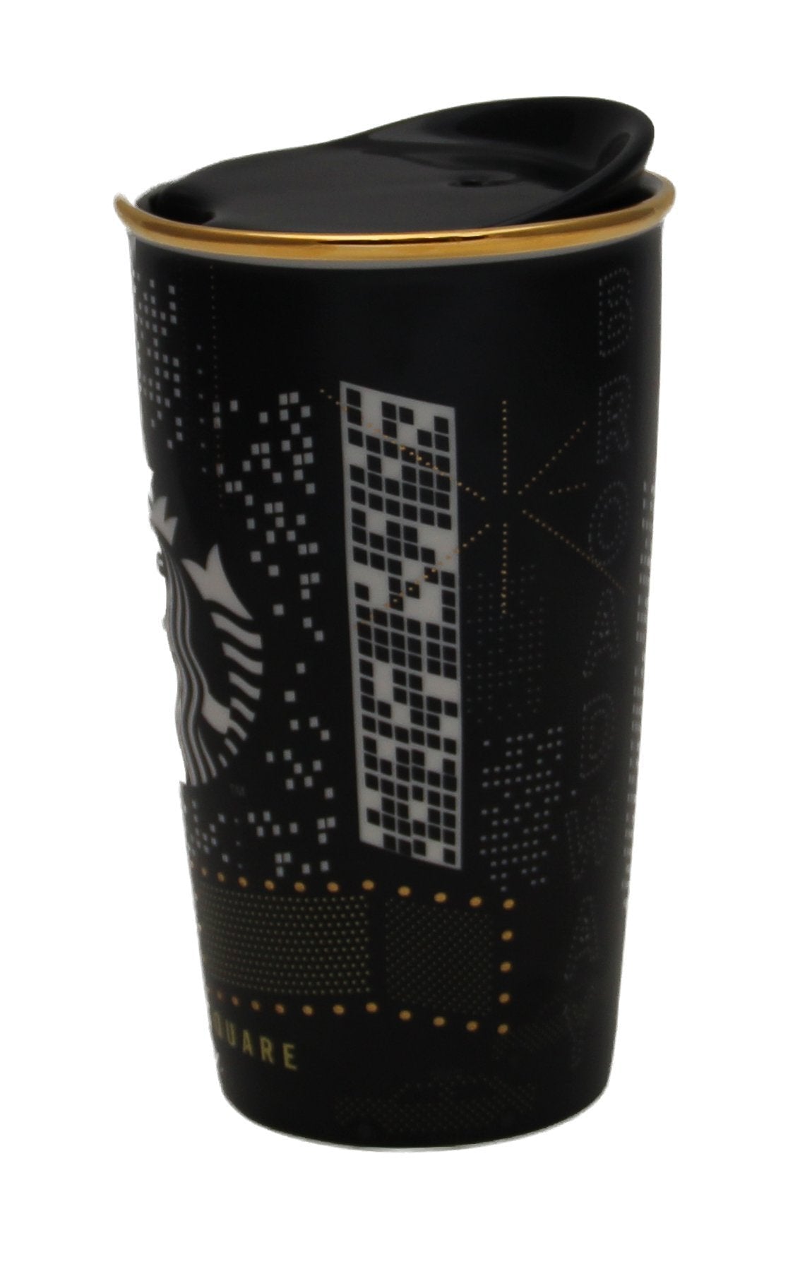 Starbucks Times Square NYC Collection, Ceramic Double-Wall Traveler 12 Oz