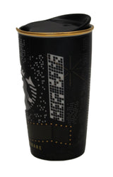 Starbucks Times Square NYC Collection, Ceramic Double-Wall Traveler 12 Oz