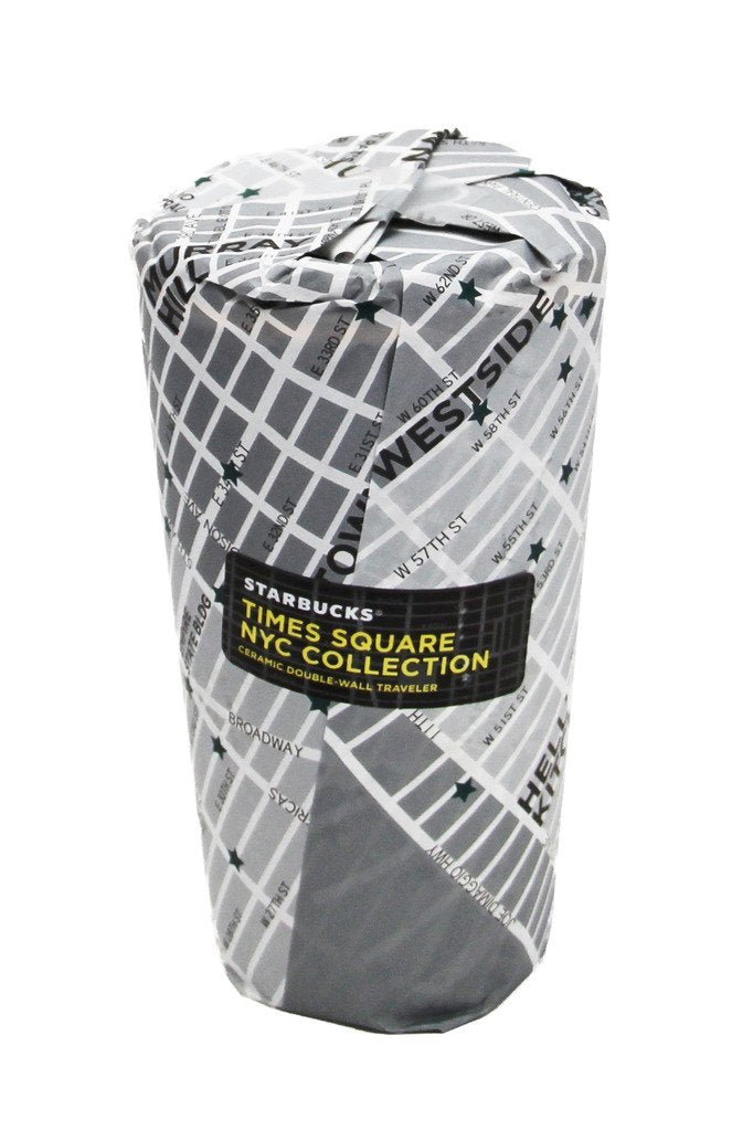 Starbucks Times Square NYC Collection, Ceramic Double-Wall Traveler 12 Oz