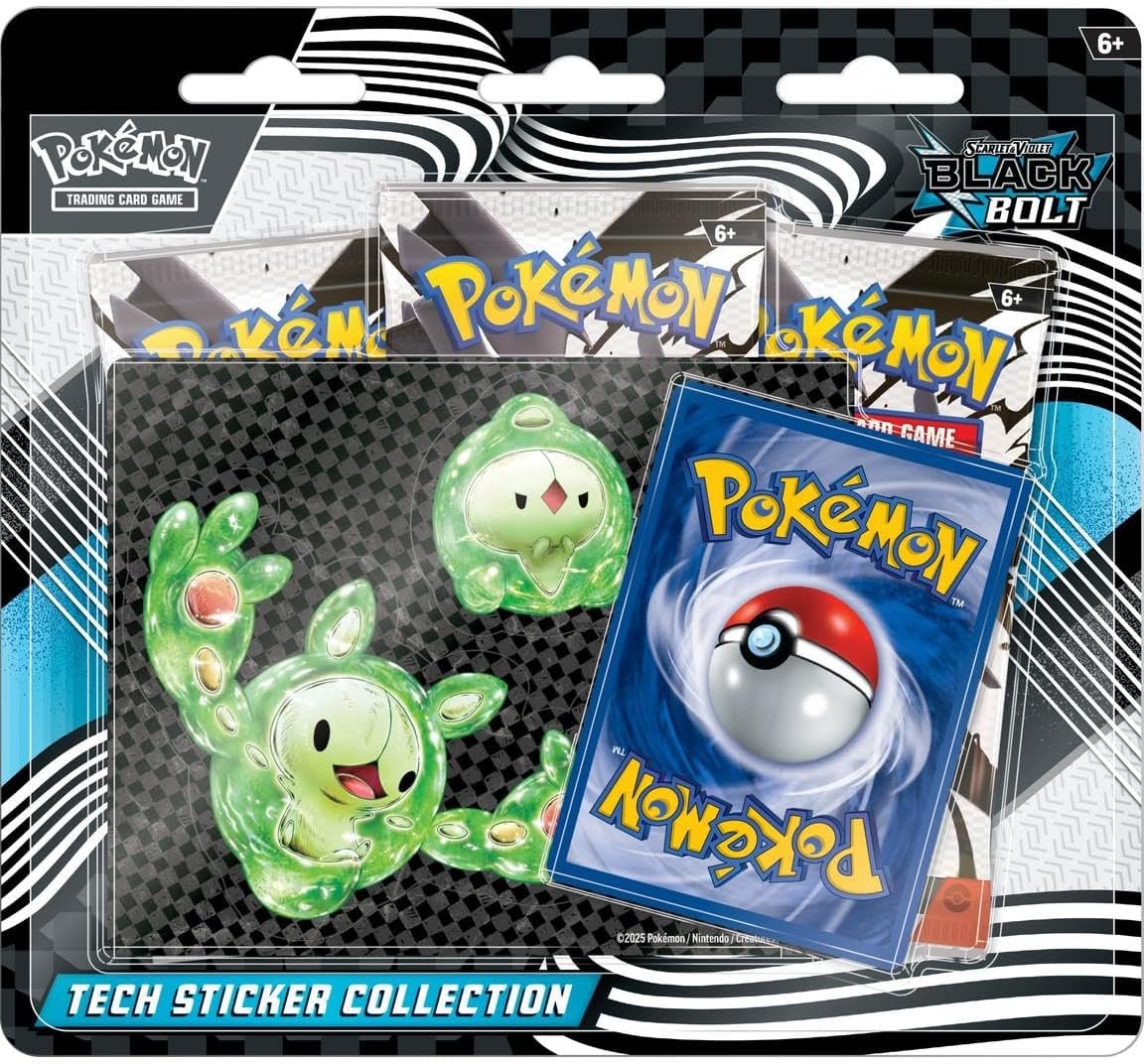Pokemon SV10.5 Black Bolt Sticker Collection (2-Pack)