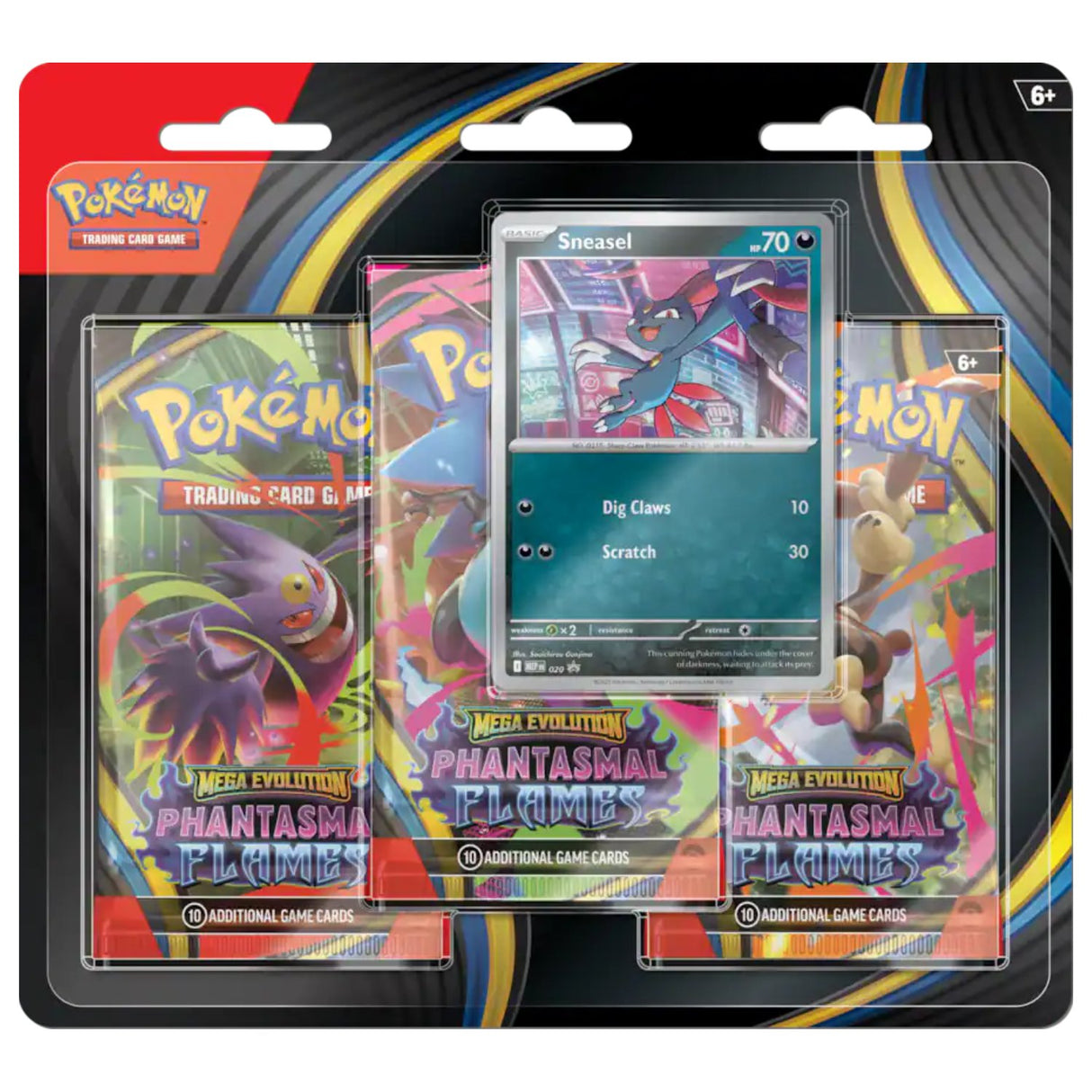 Pokemon ME2 Phantasmal 3-Pack Blister | Sneasel