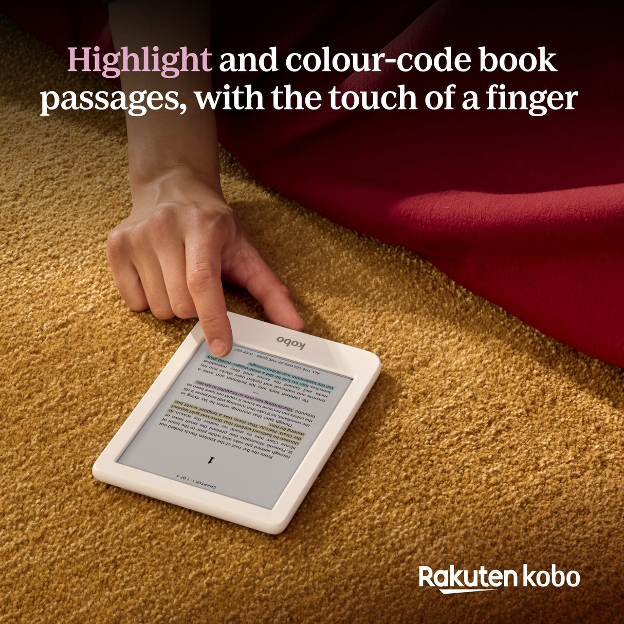 Kobo Clara Color (White) eReader with White Remote Bundle