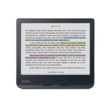 Kobo Libra Colour (Black) eReader with Dusk Blue Notebook SleepCover & AC Bundle