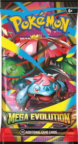 Pokemon ME1 Mega Evolution Art Set | 4 Booster Packs (One of Each Artwork)