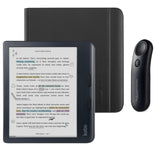Kobo Libra Colour (Black) eReader with Notebook SleepCover & Black Remote Page Turner Bundle