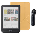 Kobo Clara Colour (Black) eReader with SleepCover & Black Remote Page Turner Bundle