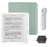 Kobo Libra Colour (White) eReader with SleepCover & White Remote Page Turner Bundle