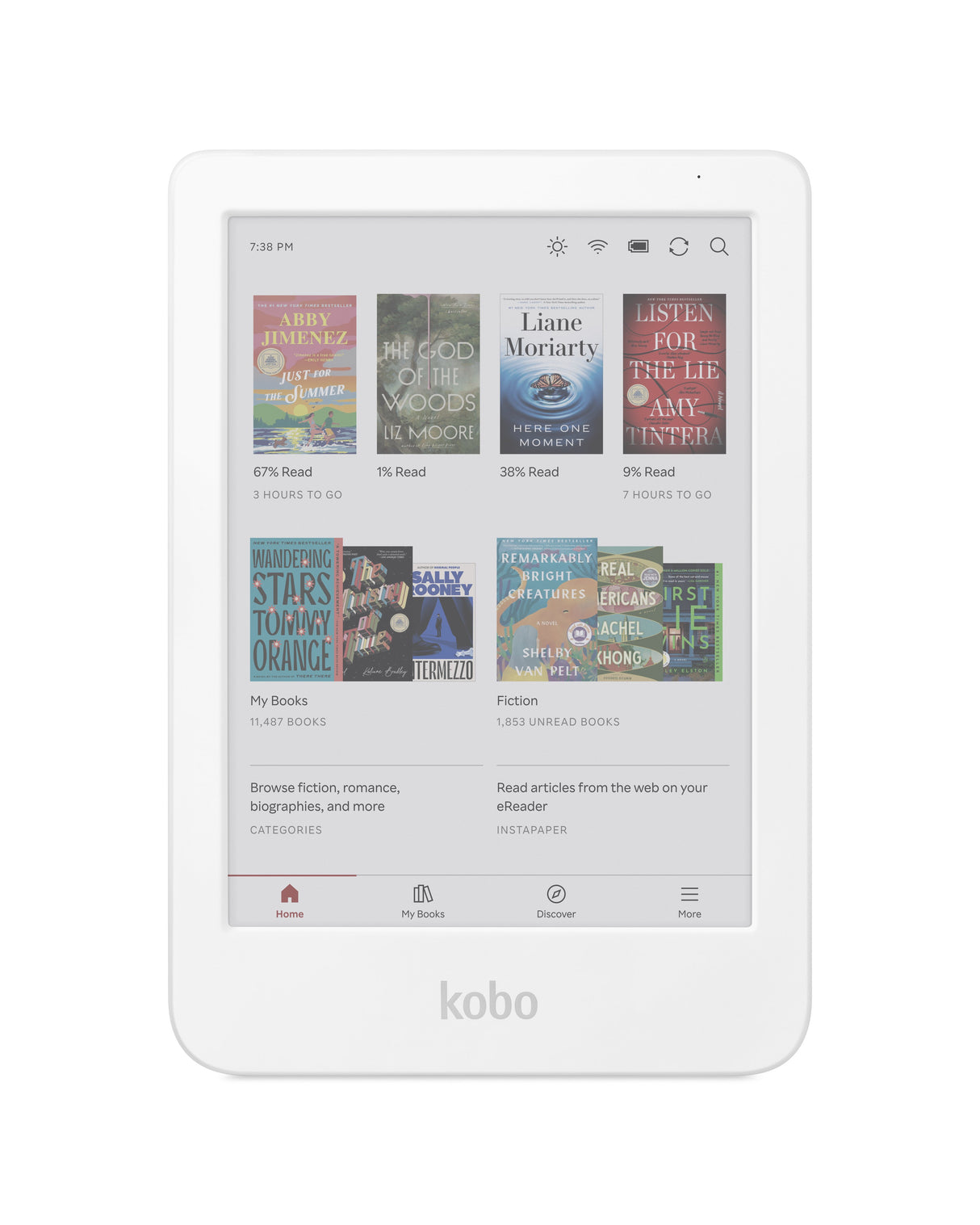 Kobo Clara Colour | eReader | 6" E Ink Kaleido 3 Color Display with ComfortLight PRO | Dark Mode Option | Audiobooks | Waterproof | 16GB of Storage | White