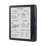 Kobo Libra Colour (Black) eReader with Dusk Blue Notebook SleepCover Bundle