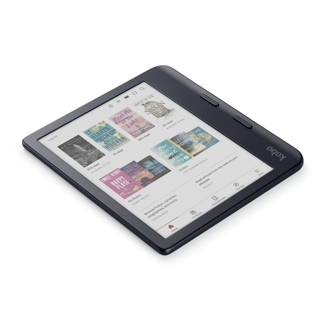 Kobo Libra Colour (Black) eReader with SleepCover & Black Remote Page Turner Bundle