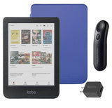 Kobo Clara Colour (Black) eReader with SleepCover & Black Remote Page Turner Bundle