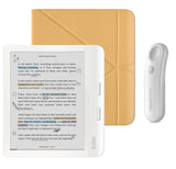Kobo Libra Colour (White) eReader with SleepCover & White Remote Page Turner Bundle