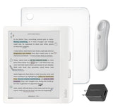 Kobo Libra Colour (White) eReader with SleepCover & White Remote Page Turner Bundle