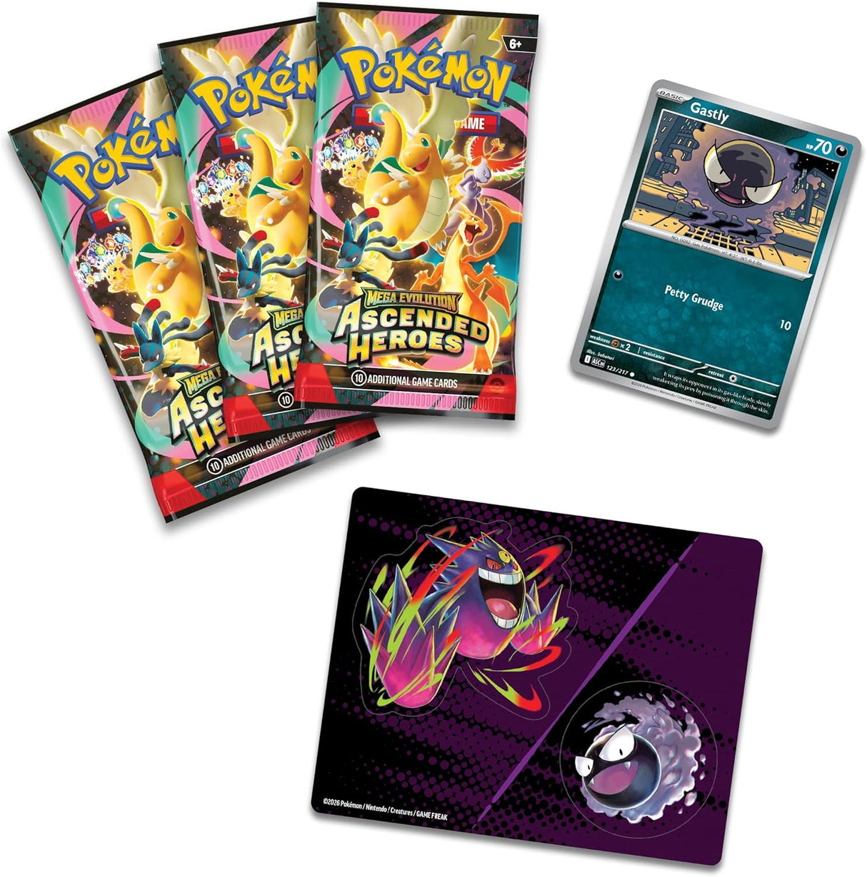 Pokemon ME2.5 Ascended Heroes Tech Sticker Collections | Charmander and Gastly (One of Each)