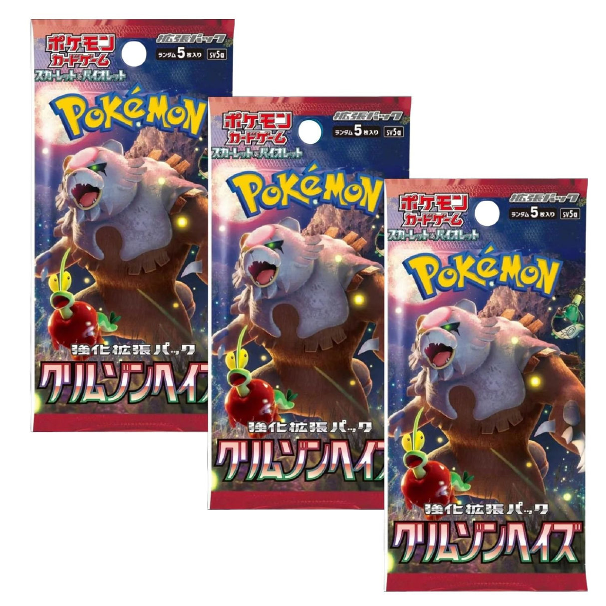 Pokemon TCG SV5A Scarlet & Violet Crimson Haze Booster Pack | 3-Pack (Japanese Version)