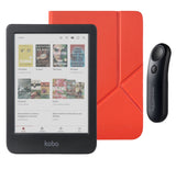 Kobo Clara Colour (Black) eReader with SleepCover & Black Remote Page Turner Bundle