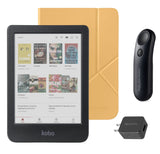 Kobo Clara Colour (Black) eReader with SleepCover & Black Remote Page Turner Bundle