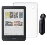 Kobo Clara Colour (Black) eReader with SleepCover & Black Remote Page Turner Bundle