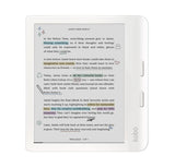 Kobo Libra Colour (White) eReader with Dusk Blue Notebook SleepCover, White Stylus 2Gen & AC Bundle