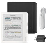 Kobo Libra Colour (White) eReader with Notebook SleepCover & White Remote Page Turner Bundle