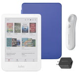 Kobo Clara Colour (White) eReader with SleepCover & White Remote Page Turner Bundle