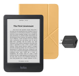 Kobo Clara BW eReader with Butter Yellow SleepCover & AC Bundle