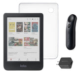 Kobo Clara Colour (Black) eReader with SleepCover & Black Remote Page Turner Bundle