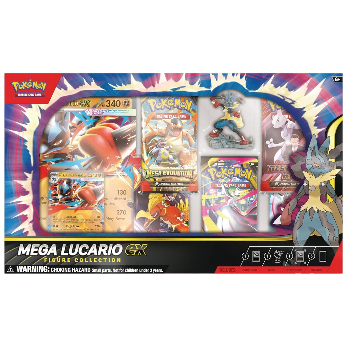Pokemon ME1 Mega Evolution Lucario Figure Collection