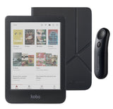Kobo Clara Colour (Black) eReader with SleepCover & Black Remote Page Turner Bundle