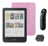 Kobo Clara Colour (Black) eReader with SleepCover & Black Remote Page Turner Bundle
