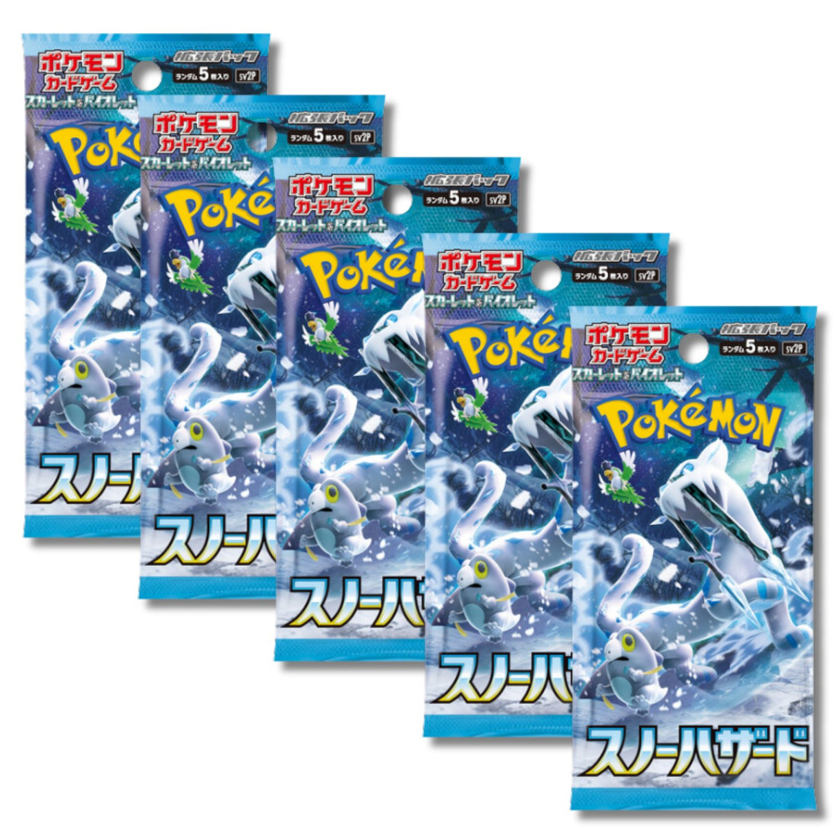 Pokemon TCG SV2P Scarlet & Violet Snow Hazard Booster Pack | 5-Pack (Japanese Version)
