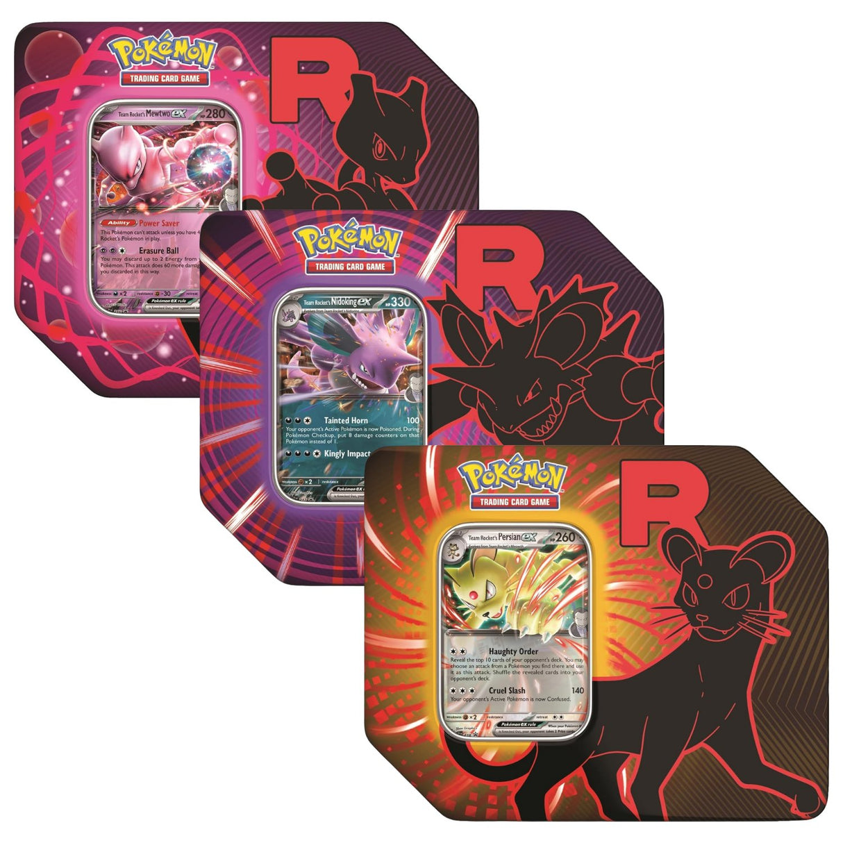Pokemon TCG Team Rocket Tins | One of each