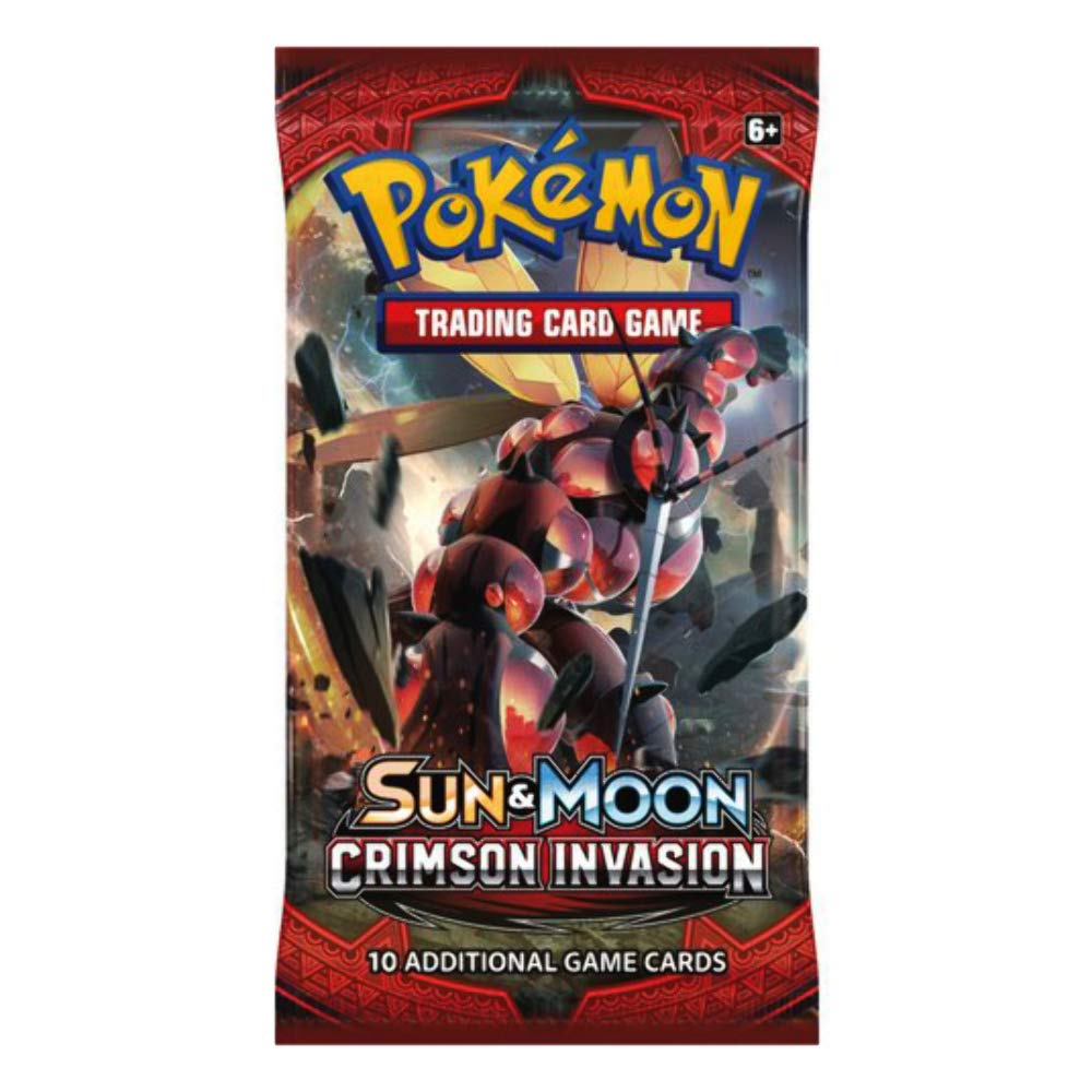 Pokemon POK81249 Sun and Moon Crimson Invasion Booster Pack Trading Card Game