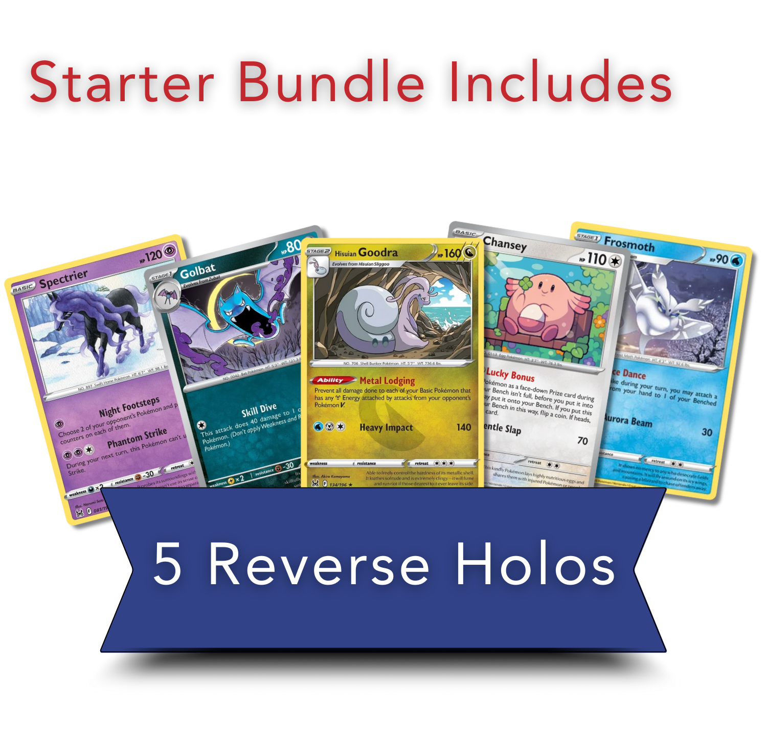 Exclusive Starter Bundle | 50 Genuine Cards | Includes 5 Guaranteed Reverse Holos | BlueProton Deck Box compatible with trading cards