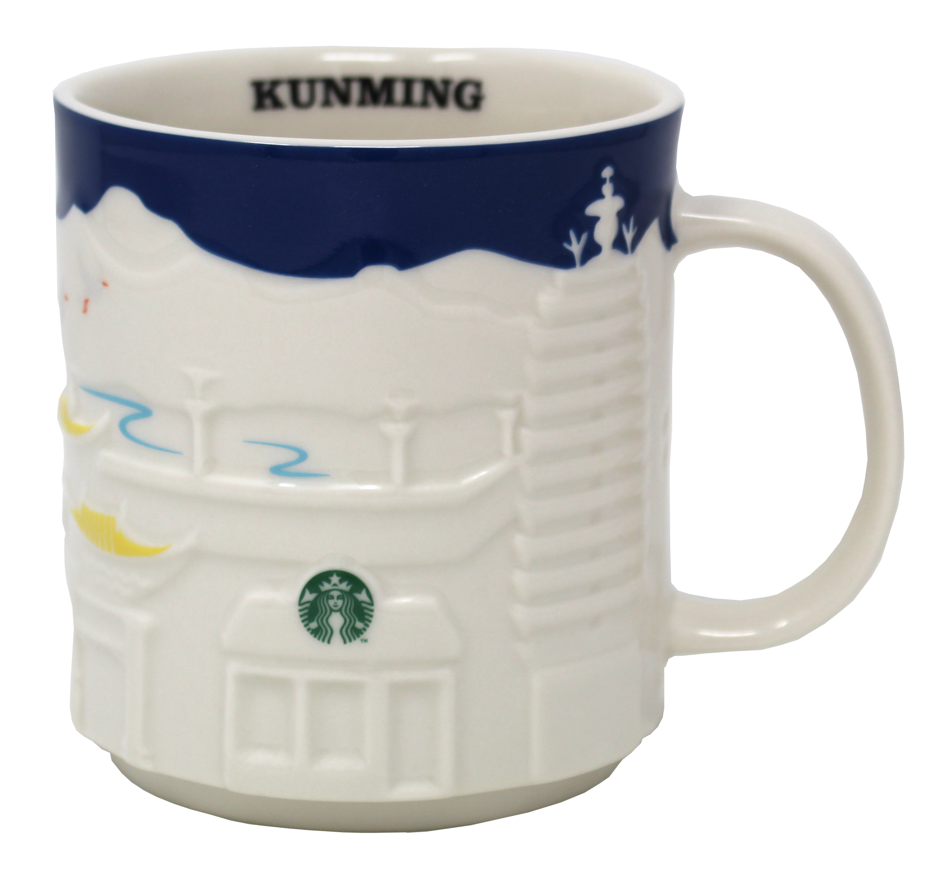Starbucks Collector Relief Series Kunming Ceramic Mug, 16 Oz