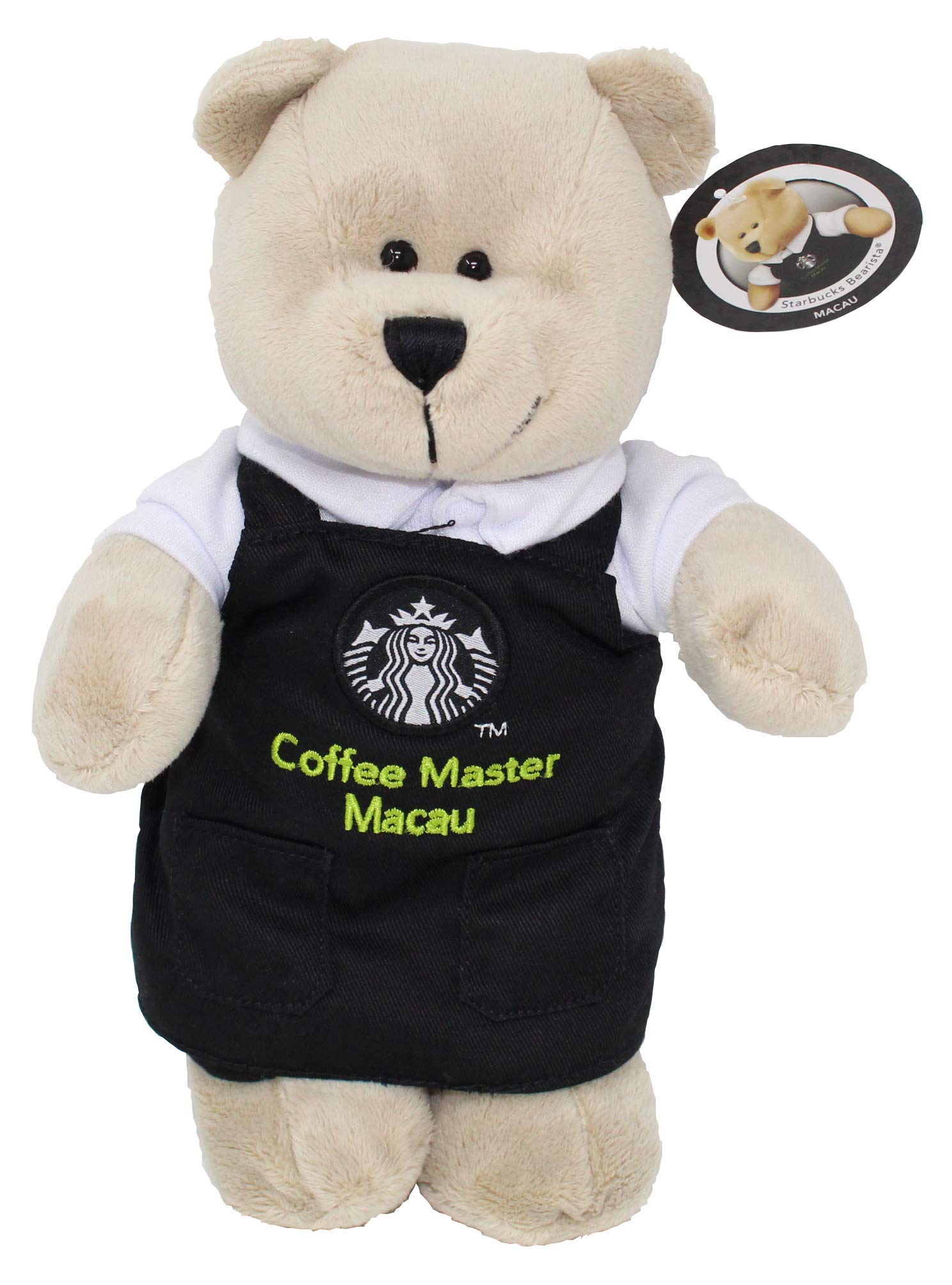 Starbucks Macau Coffee Master Bearista Bear with Black Apron