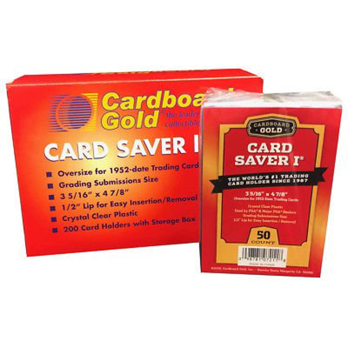 Simi Ridge Card Saver Cardboard Gold Card Saver 1 200ct Semi-rigid Card Holders -PSA Submiss ...