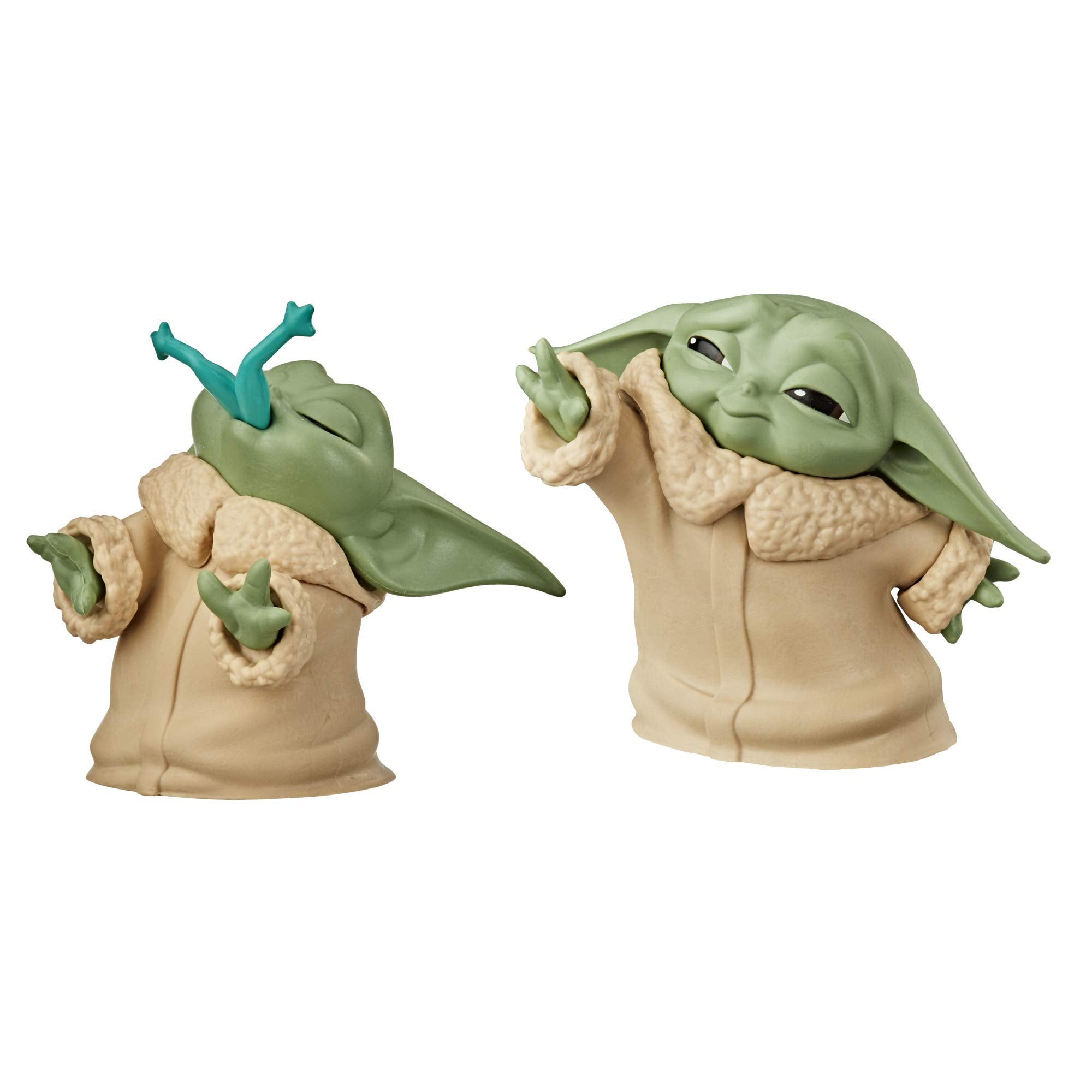 Star Wars The Bounty Collection The Child Collectible Toys 2.2-Inch The Mandalorian Baby Yoda Froggy Snack, Force Moment Figure 2-Pack