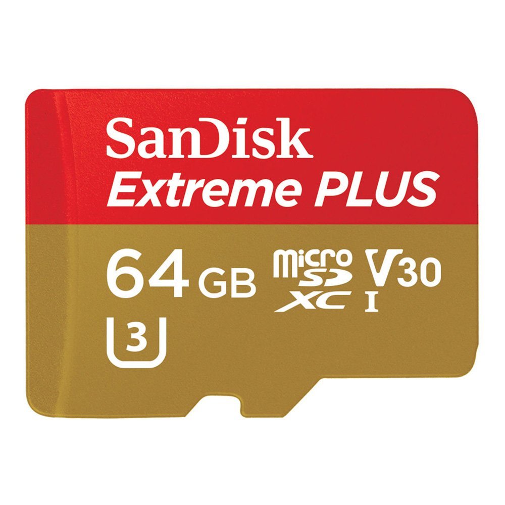 SanDisk Extreme PLUS UHS-I 64GB microSDXC Memory Card (SDSQXWG-064G-ANCMA)
