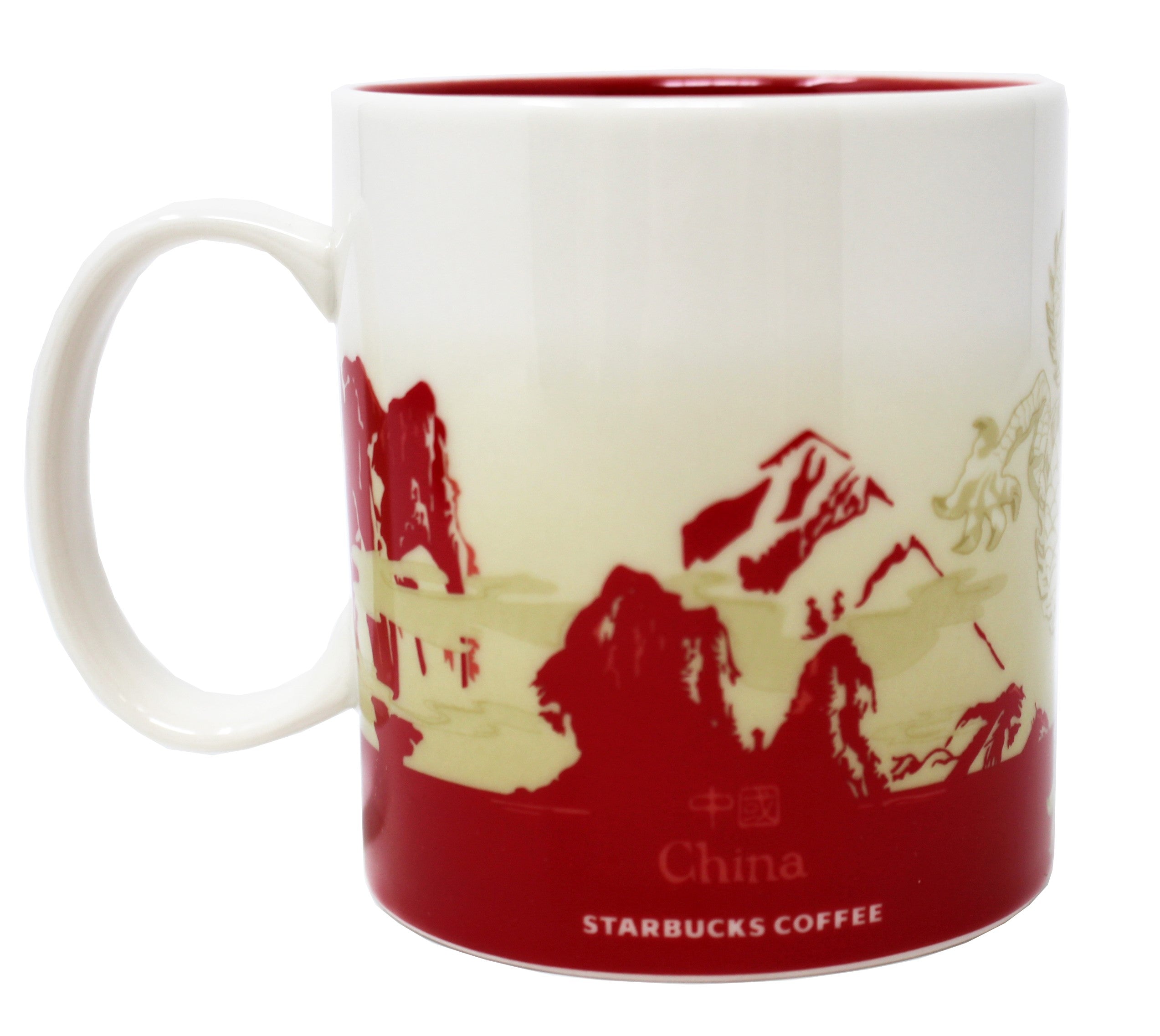 Starbucks Global Icon Series China Ceramic Mug, 16 Oz