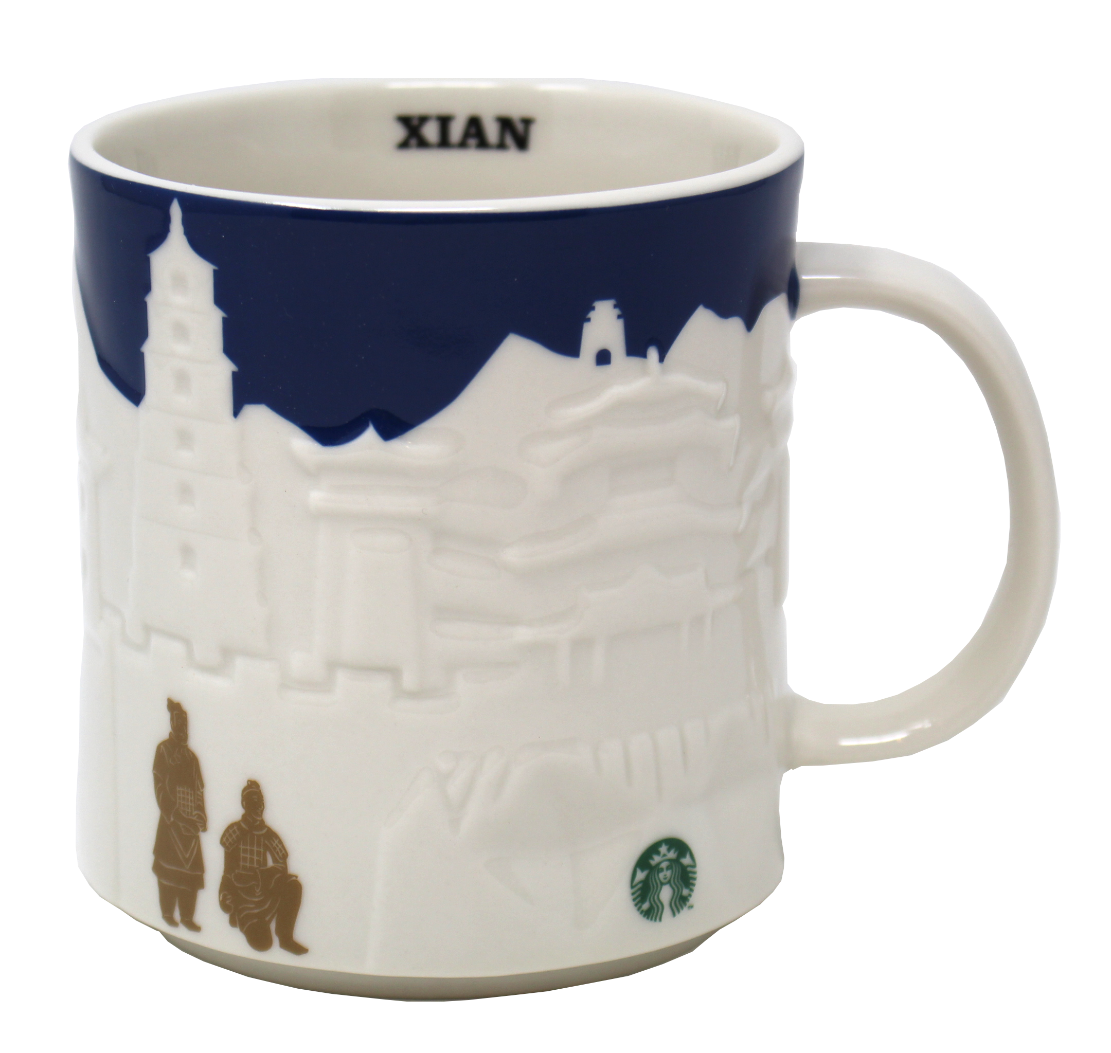 Starbucks Collector Relief Series Xi'An Ceramic Mug, 16 Oz