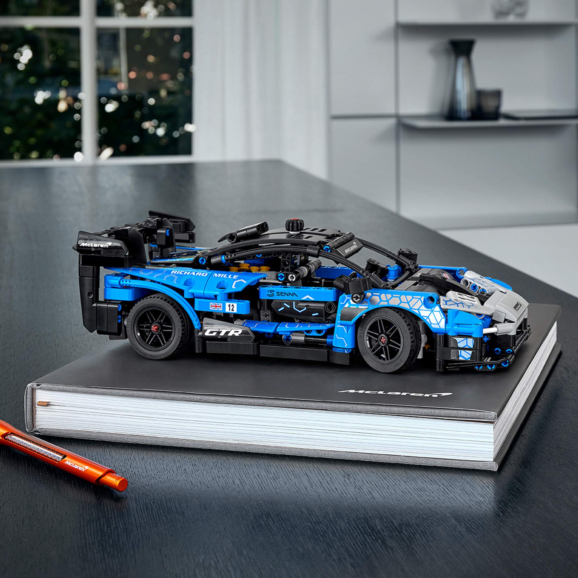 LEGO Technic McLaren Senna GTR 42123 Toy Car Model Building Kit; Build and Display an Authentic McLaren Supercar, New 2021 (830 Pieces) (Open Box,Like New)