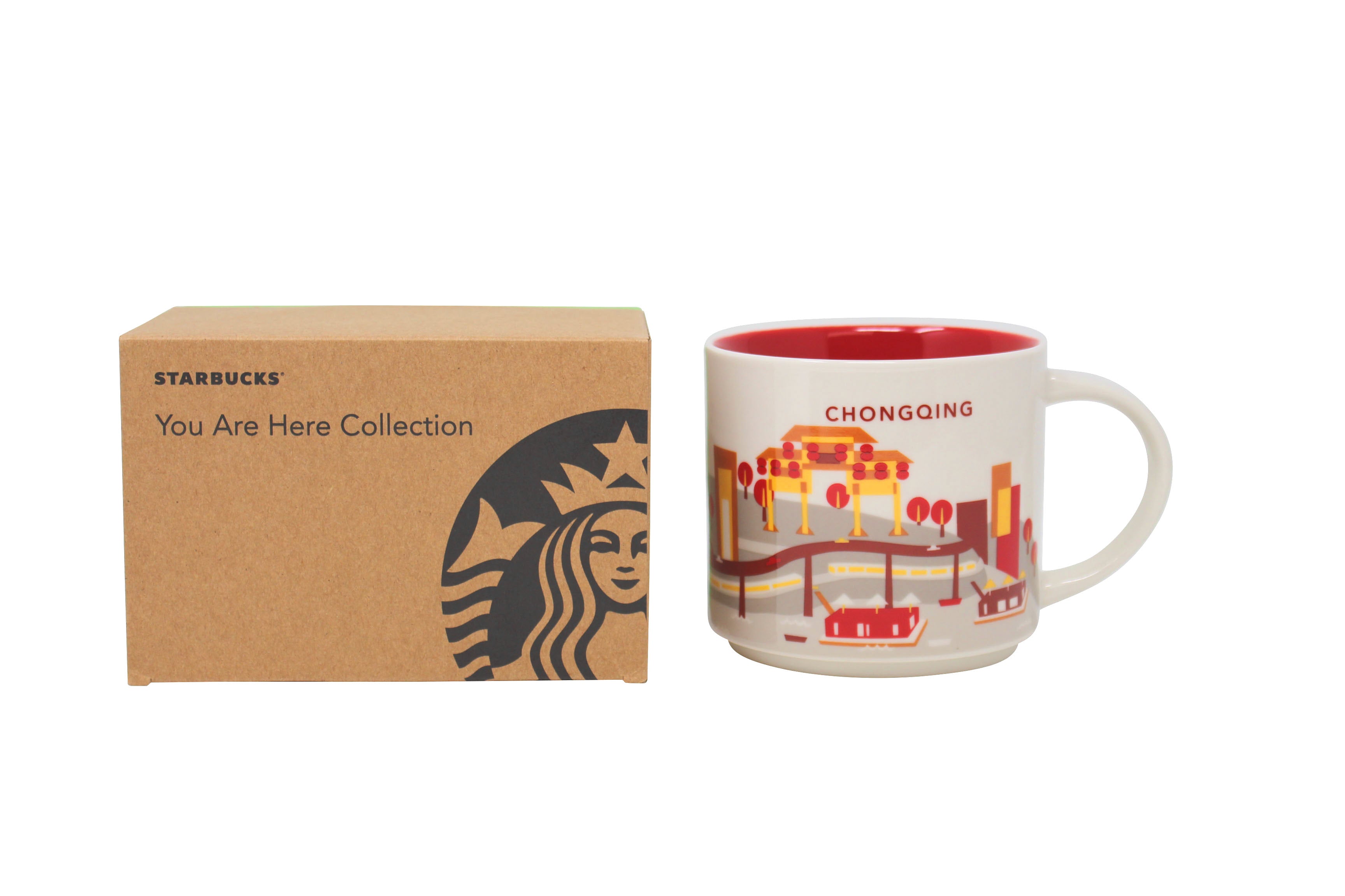 Starbucks You Are Here Series Chongqing Ceramic Mug, 14 Oz