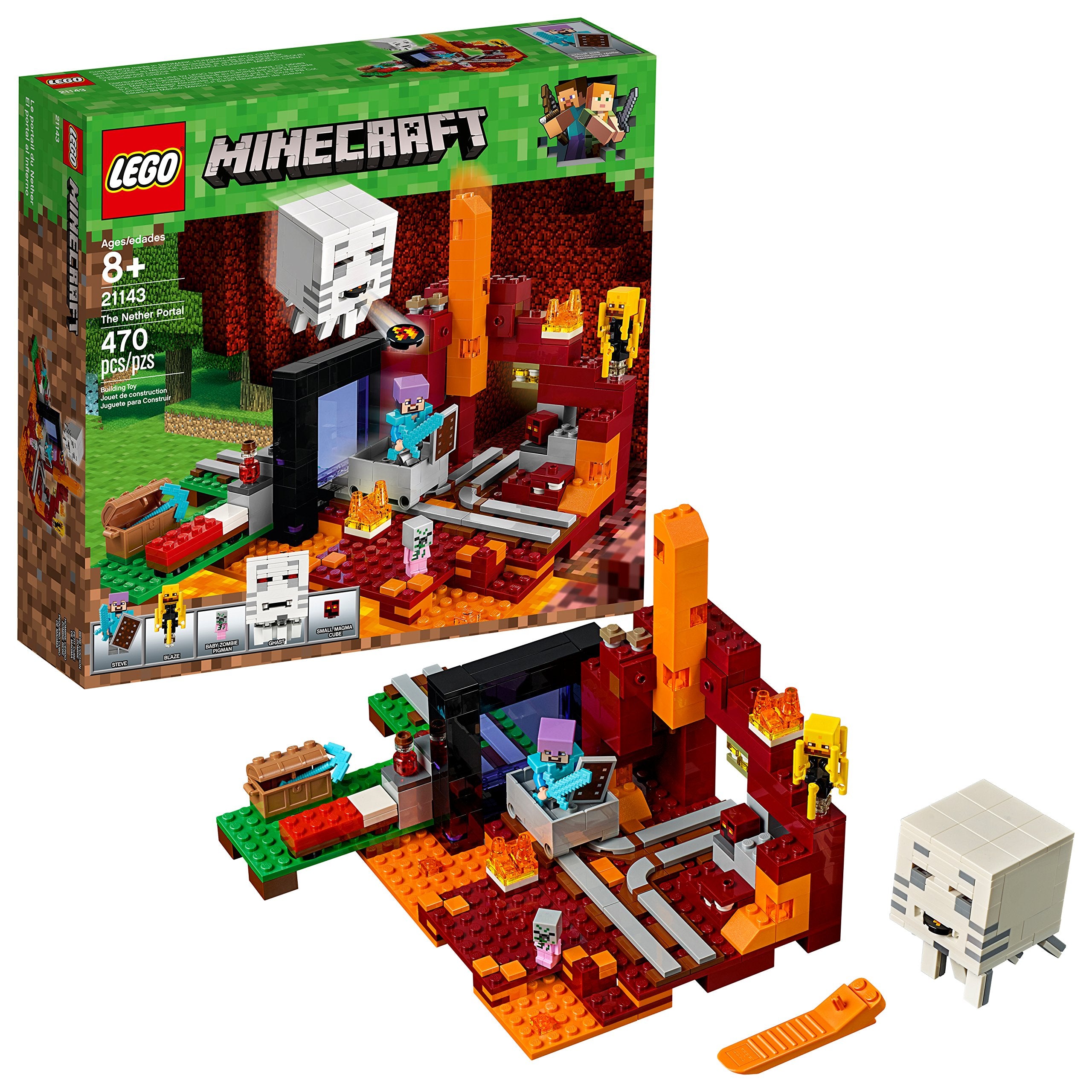 LEGO Minecraft The Nether Portal 21143 Building Kit (470 Piece)