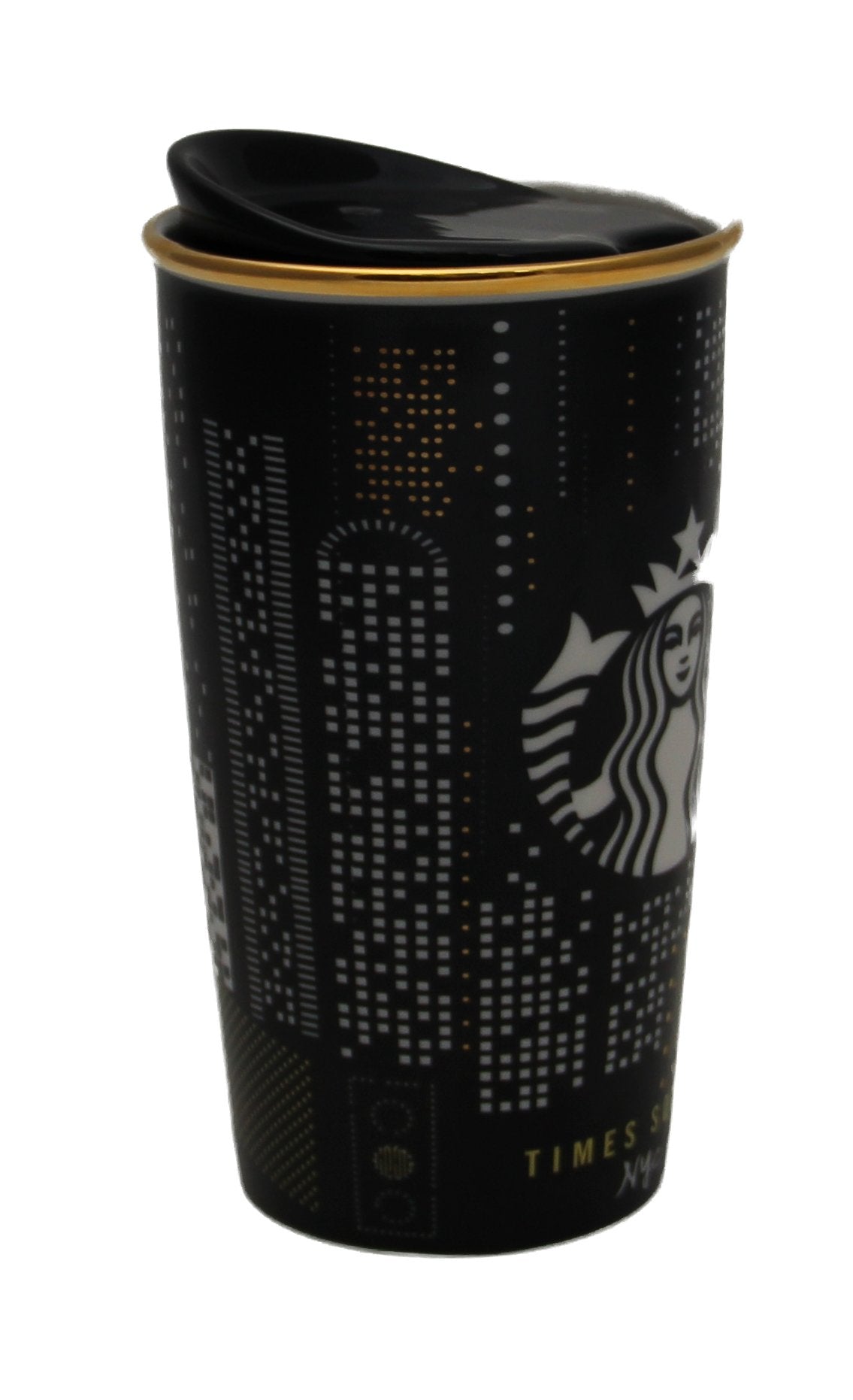 Starbucks Times Square NYC Collection, Ceramic Double-Wall Traveler 12 Oz