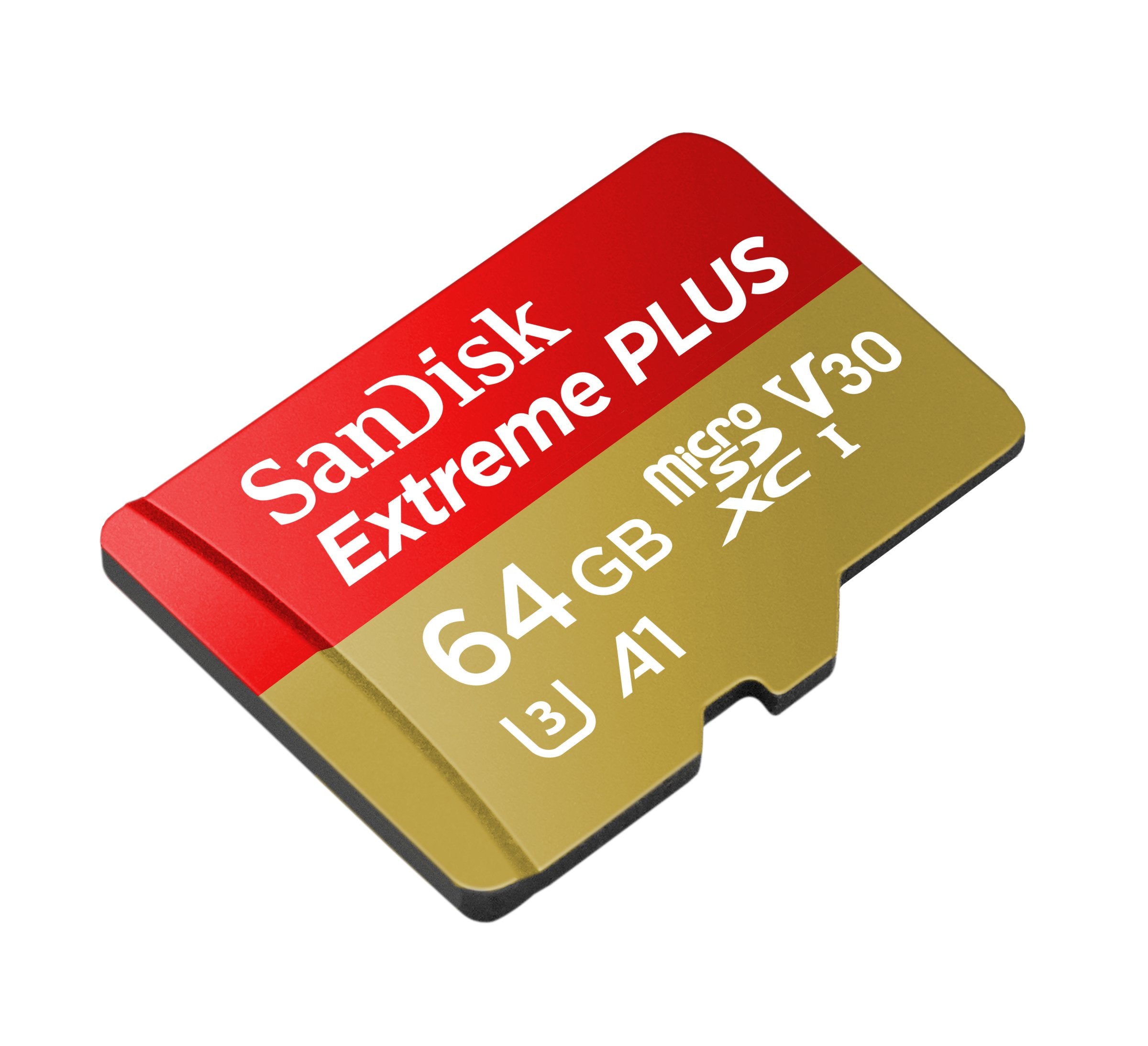SanDisk Extreme PLUS 64GB microSDXC UHS-I Card - SDSQXBG-064G-GN6MA