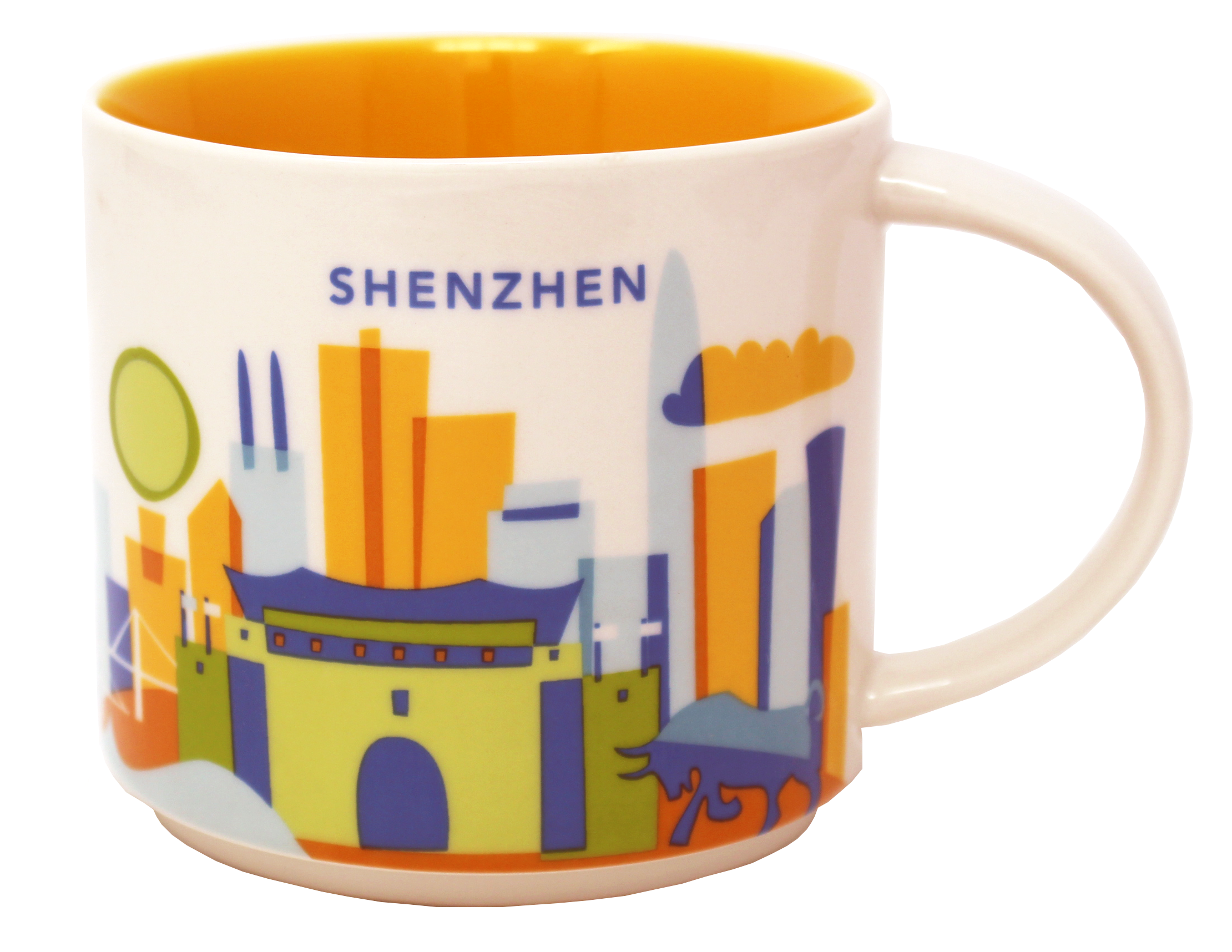 Starbuck You Are Here Series Shenzhen Ceramic Mug, 14 Oz