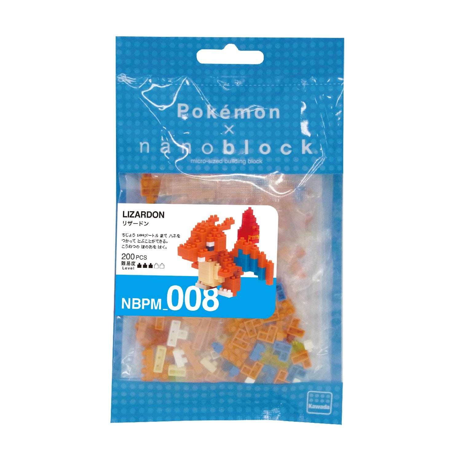 nanoblock - Charizard [Pokémon], Pokémon Series Building Kit (NAN14624)