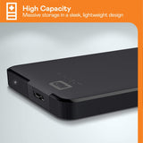 WD 1TB Elements Portable HDD, External Hard Drive, USB 3.0 WDBUZG0010BBK-WESN, Black (Open Box, Like New)