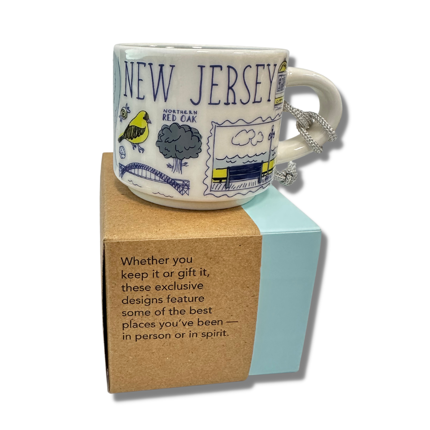 Starbucks Been There Series New Jersey Demitasse Ornament, 2 Oz